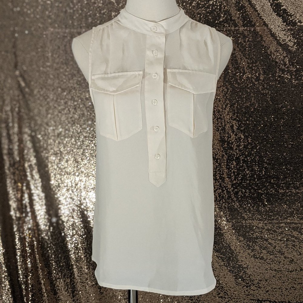 J. CREW WHITE TANK TOP | SIZE 0
